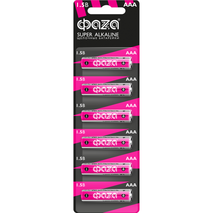 Алкалиновая батарейка JAZZWAY ФАZА LR03 Super Alkaline BL-6 5002012 Алкалиновая батарейка JAZZWAY ФАZА LR03 Super Alkaline BL-6 5002012