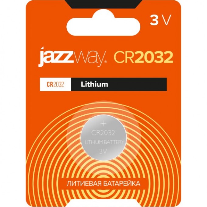 Батарейка JAZZWAY LITHIUM CR2032-1B 2852892 Батарейка JAZZWAY LITHIUM CR2032-1B 2852892