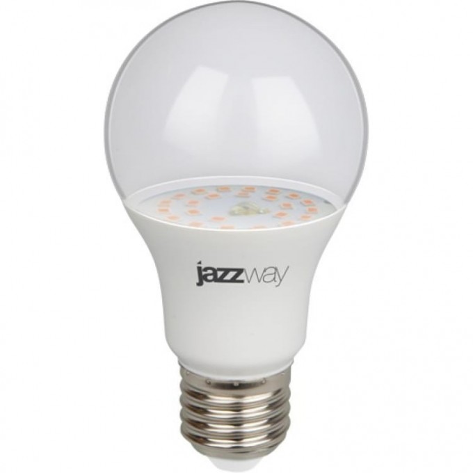 Лампа светодиодная для растений JAZZWAY PPG A60 AGRO 9W CLEAR E27 5008946 Лампа светодиодная для растений JAZZWAY PPG A60 AGRO 9W CLEAR E27 5008946