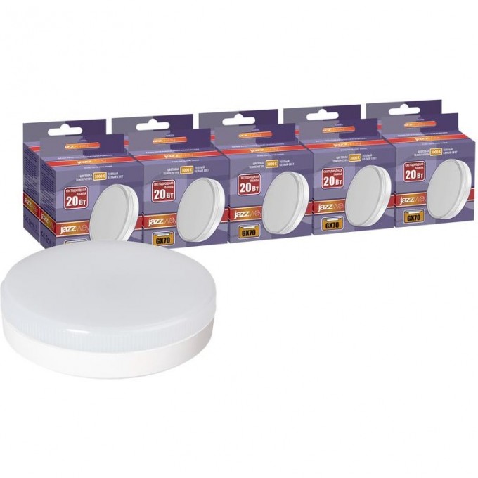 Лампа светодиодная JAZZWAY PLED-GX70 20Вт 3000К GX70 230В 50Гц 10шт. 1027726 Лампа светодиодная JAZZWAY PLED-GX70 20Вт 3000К GX70 230В 50Гц 10шт. 1027726