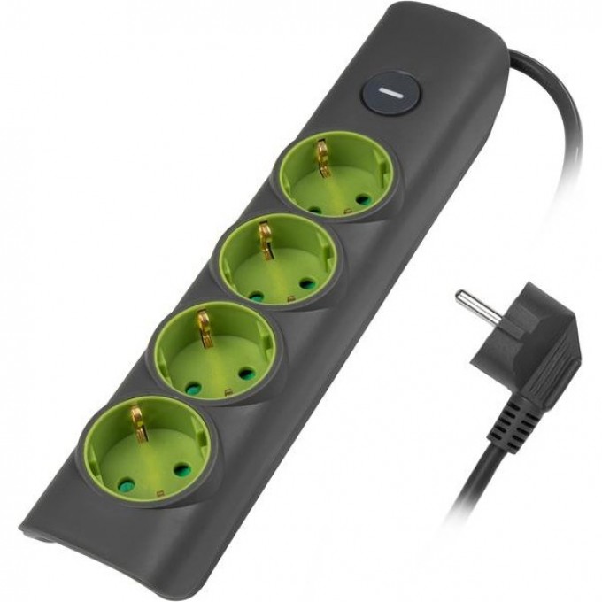 Удлинитель JAZZWAY ET-04-300G 4х3м с заземлением с выключателем 5051874